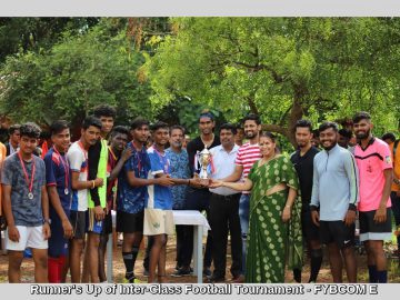 Runner's Up of Inter-Class Football Tournament - FYBCOM E